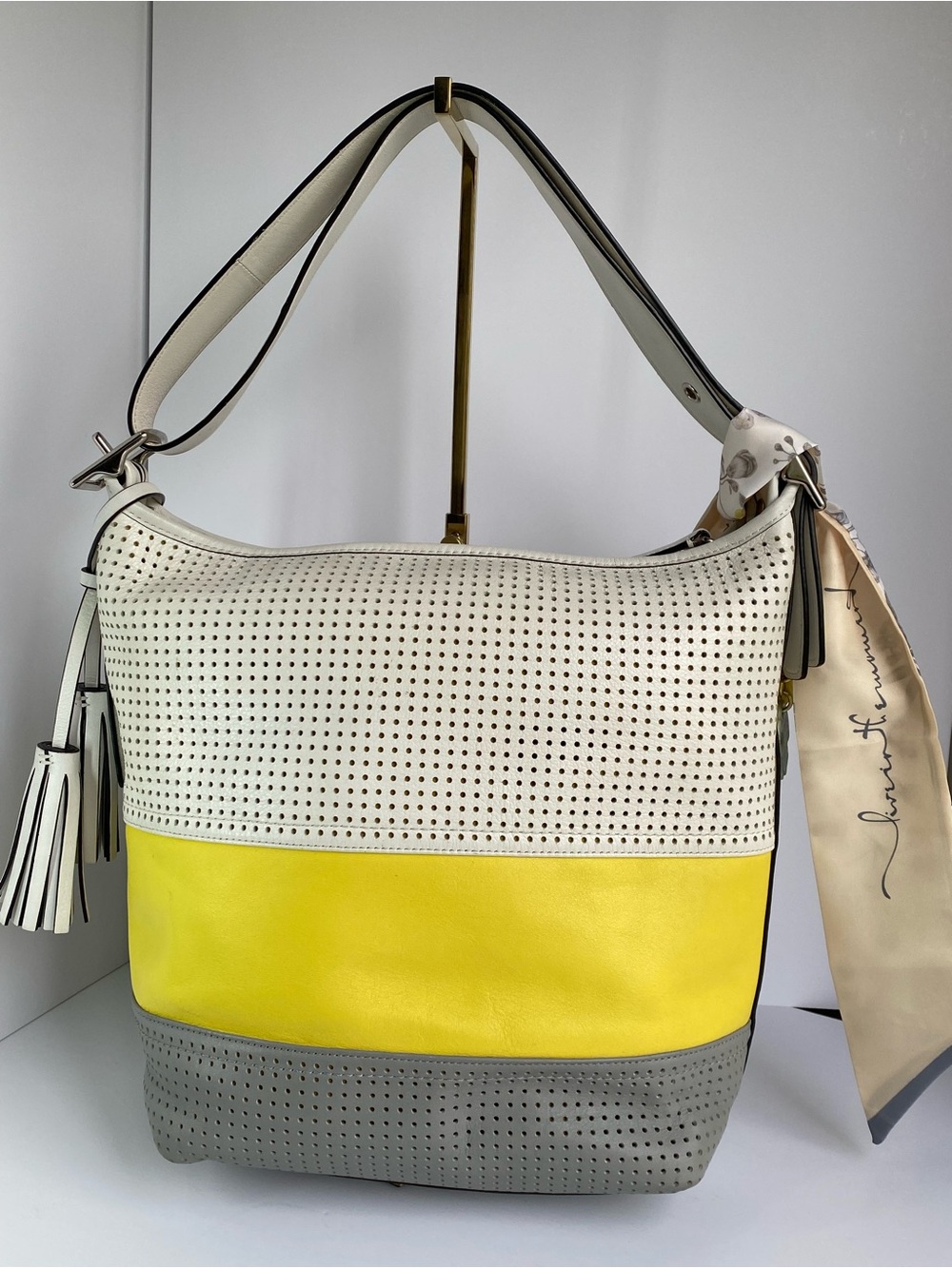 Coach Legacy Perforated  Large Duffel Adjustable Shoulder Bag - Picture 4 of 14